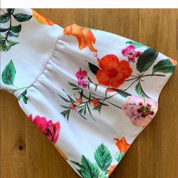 US/20 UK/24 ASOS CURVE Botanical mini shift dress - Picture 5 of 7